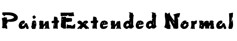 PaintExtended Normal font preview