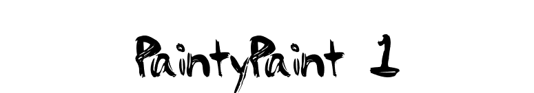 PaintyPaint 1 font preview