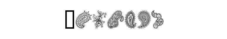 Paisley font preview