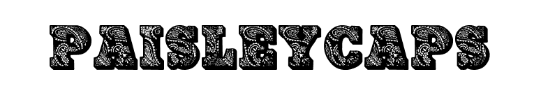 PaisleyCaps font preview