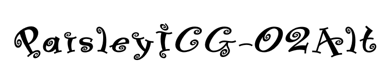 PaisleyICG-02Alt font preview