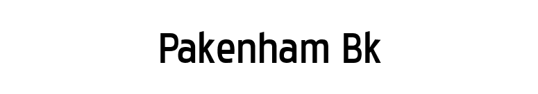 Pakenham Bk font preview