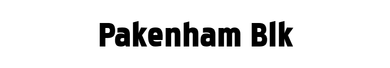 Pakenham Blk font preview