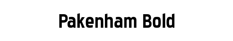 Pakenham Bold font preview