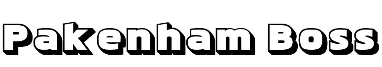 Pakenham Boss font preview