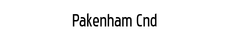 Pakenham Cnd font preview
