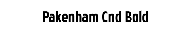 Pakenham Cnd Bold font preview