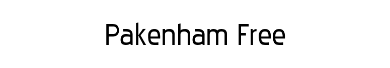 Pakenham Free font preview