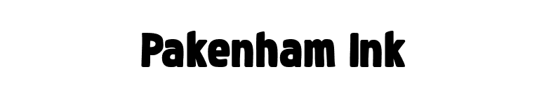 Pakenham Ink font preview