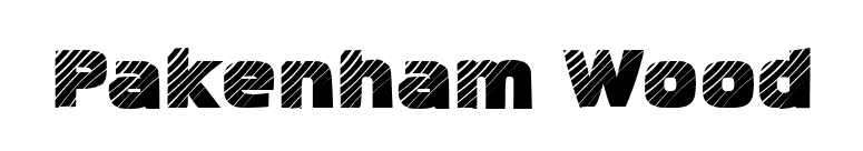 Pakenham Wood font preview