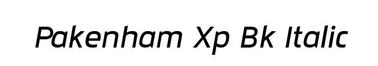 Pakenham Xp Bk Italic font preview