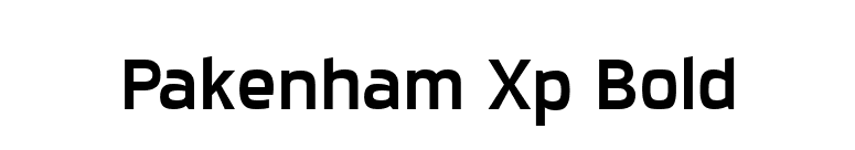 Pakenham Xp Bold font preview