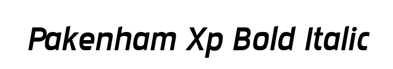 Pakenham Xp Bold Italic font preview