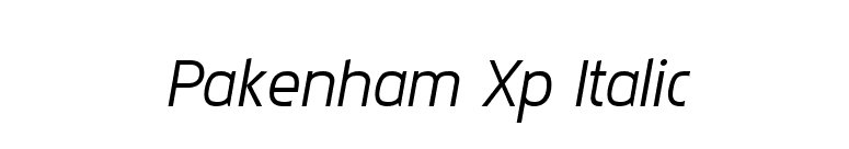Pakenham Xp Italic font preview