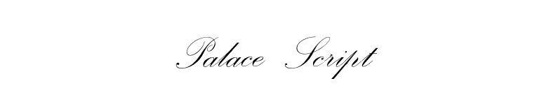 Palace Script font preview