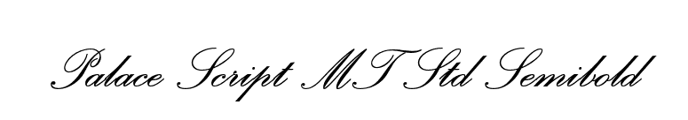 Palace Script MT Std Semibold font preview