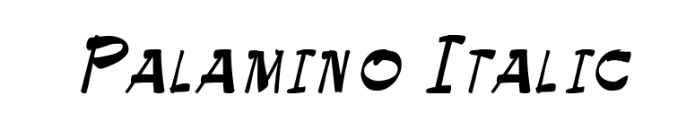 Palamino Italic font preview
