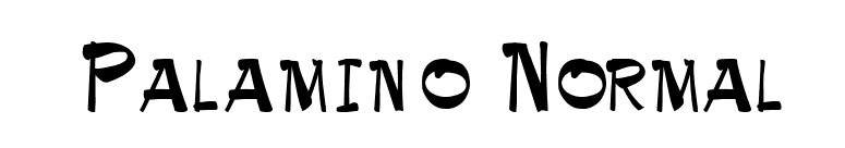 Palamino Normal font preview