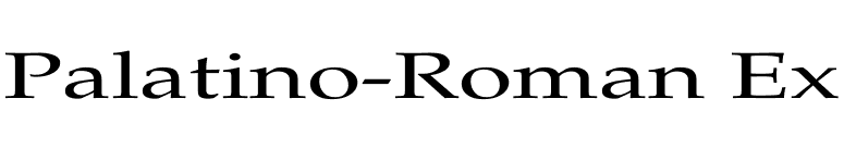 Palatino-Roman Ex font preview