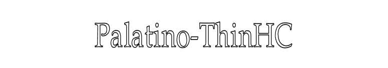 Palatino-ThinHC font preview
