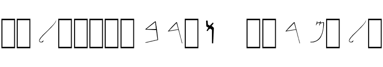Paleo-Hebrew NormalA font preview