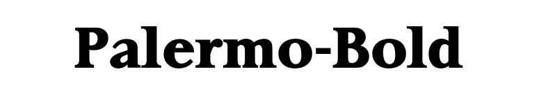 Palermo-Bold font preview