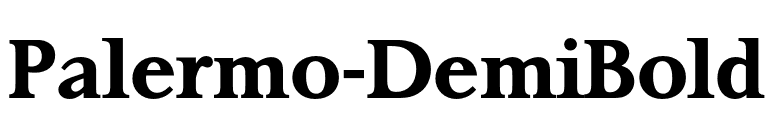 Palermo-DemiBold font preview