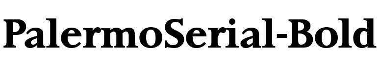 PalermoSerial-Bold font preview