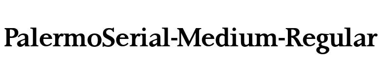 PalermoSerial-Medium-Regular font preview