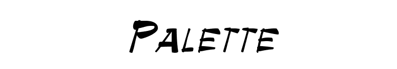 Palette font preview