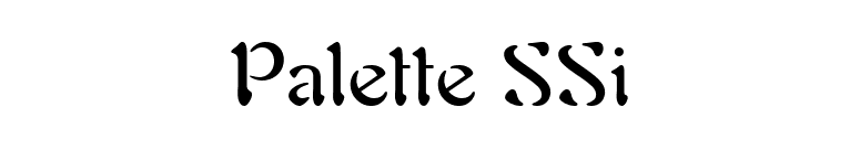 Palette SSi font preview