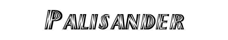 Palisander font preview