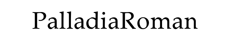 PalladiaRoman font preview