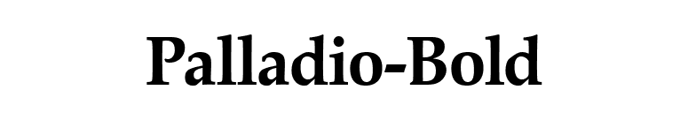 Palladio-Bold font preview