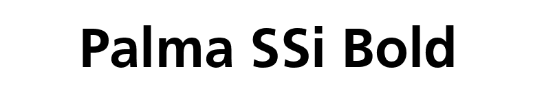 Palma SSi Bold font preview