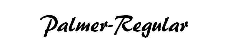 Palmer-Regular font preview