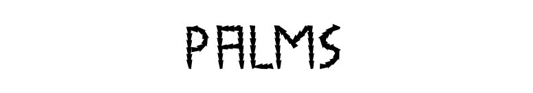 Palms font preview
