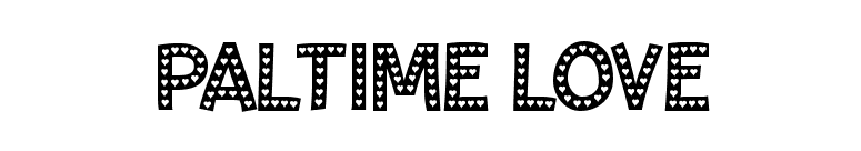 Paltime Love font preview