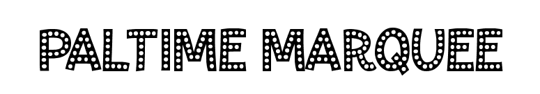 Paltime Marquee font preview