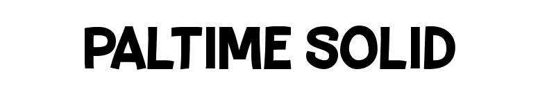 Paltime Solid font preview