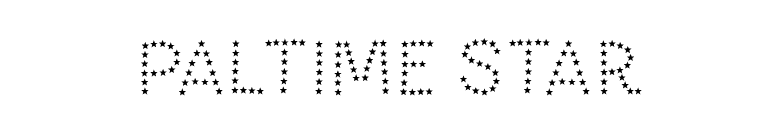 Paltime Star font preview