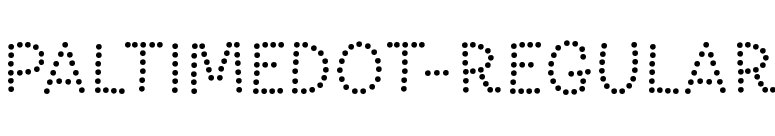 PaltimeDot-Regular font preview