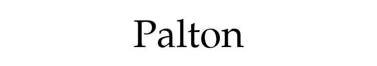 Palton font preview