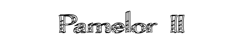 Pamelor II font preview