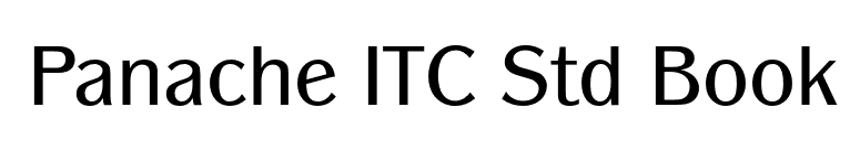 Panache ITC Std Book font preview