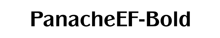 PanacheEF-Bold font preview