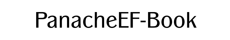 PanacheEF-Book font preview