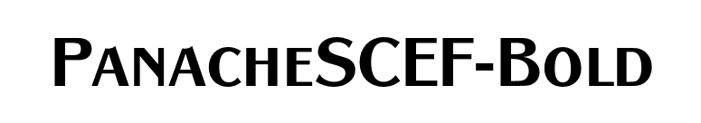 PanacheSCEF-Bold font preview