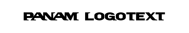 PanAm LogoText font preview