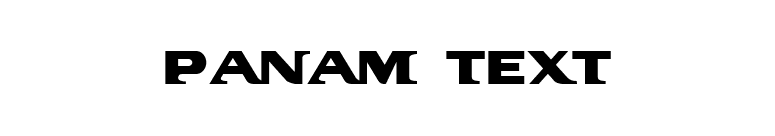 PanAm Text font preview